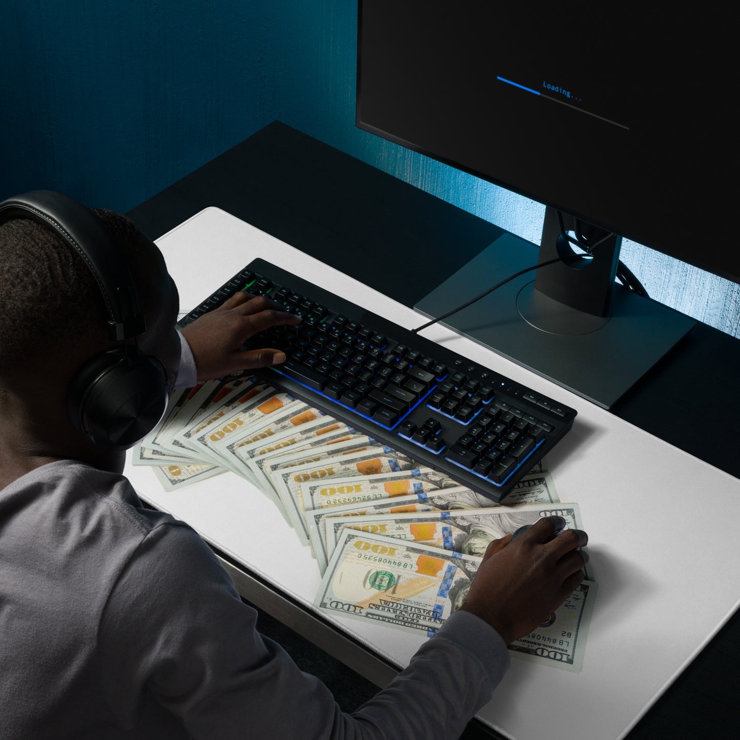 100 Dollar Noten Gaming-Mauspad