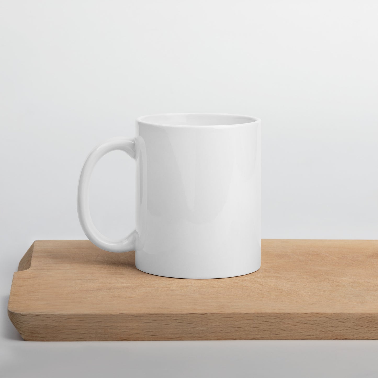 hope dies last, but it dies! White glossy mug