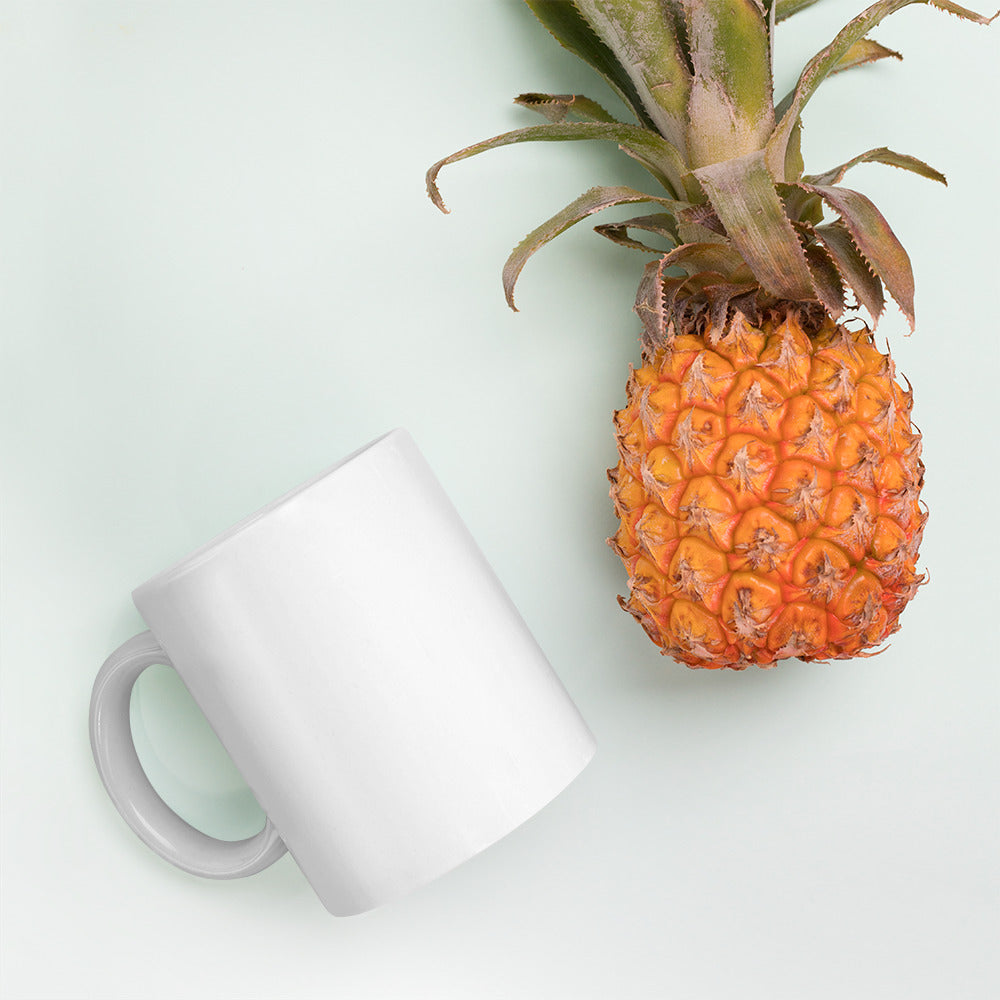 hope dies last, but it dies! White glossy mug