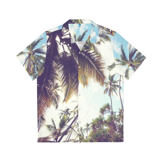 Beverly Hills palm leaves Men's Hawaiian Shirt (AOP)