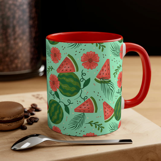 Watermelon Accent Coffee Mug, 11oz
