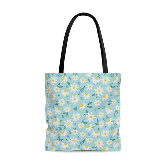 Wihte Flower  AOP Tote Bag