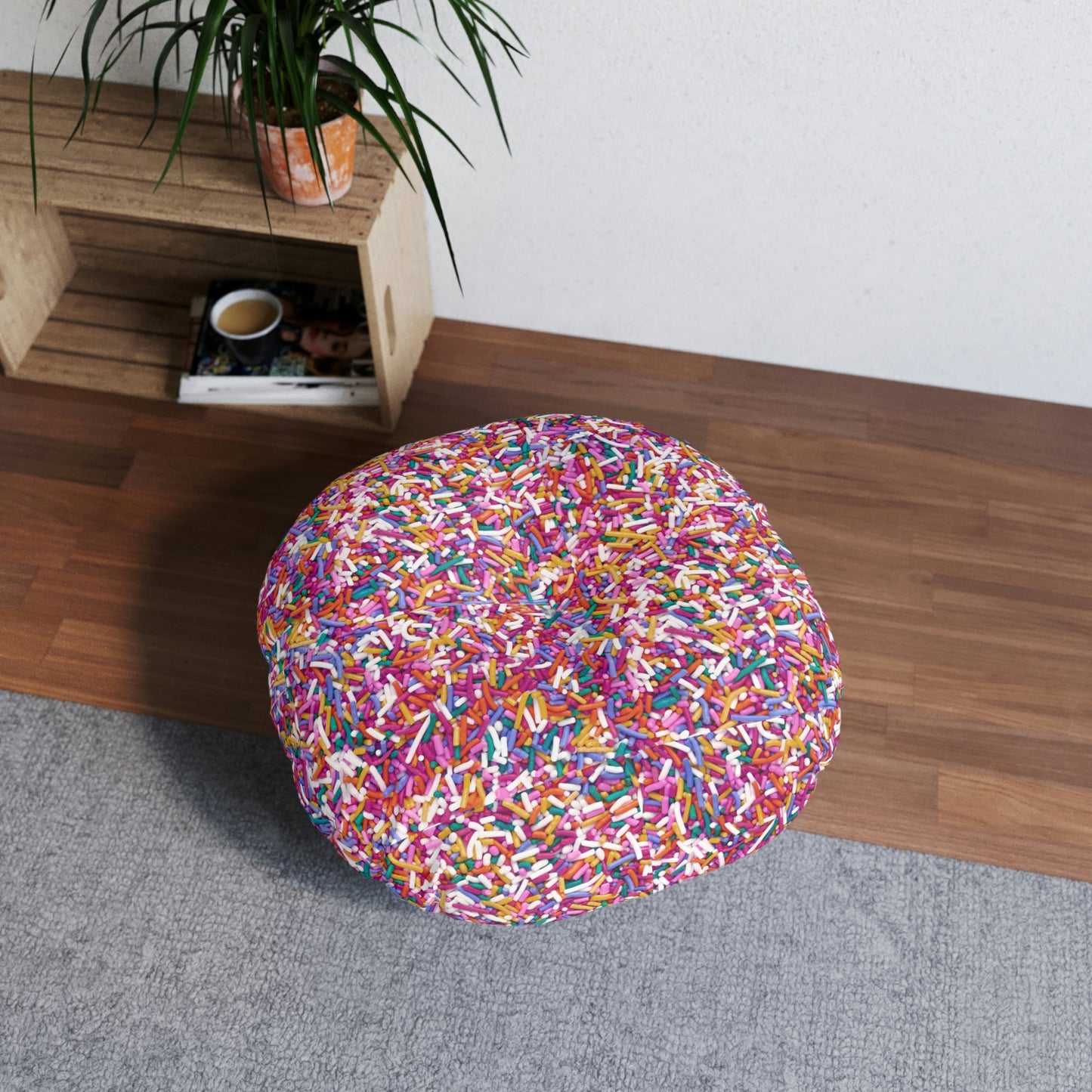 Tufted Floor Pillow, Round